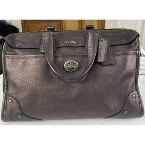 Coach Bronze Beg Great Condition COACH Rhyder metallic Removable Strap See Pics
